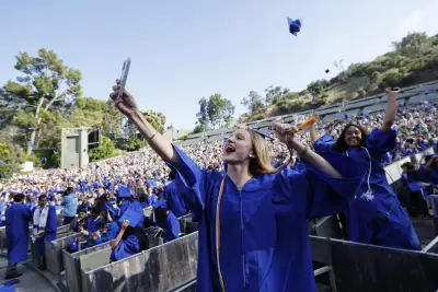 Pali High's football stadium burned. Their Hollywood Bowl graduation is bittersweet