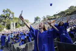 Pali High's football stadium burned. Their Hollywood Bowl graduation is bittersweet